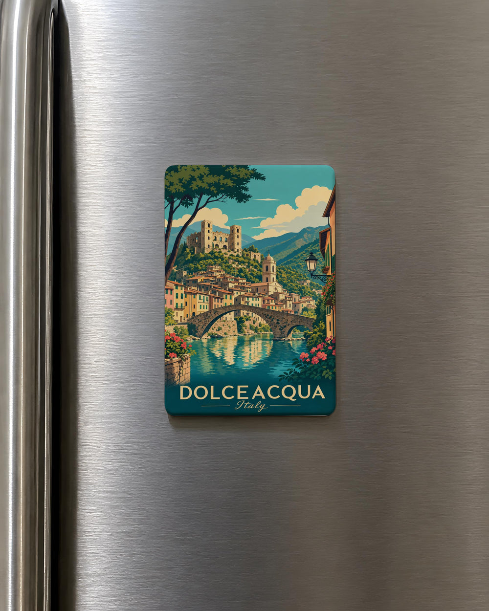 Dolceacqua Italy Fridge Magnet, Dolceacqua Village Souvenir Magnet, Italian Travel Gift, Liguria Italy Magnet, Italy Vacation Keepsake