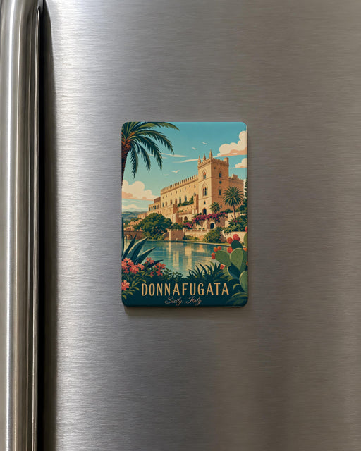 Donnafugata Castle Fridge Magnet, Sicily Italy Landmark Souvenir Magnet, Historic Castle Travel Gift, Italian Architecture Decor Magnet
