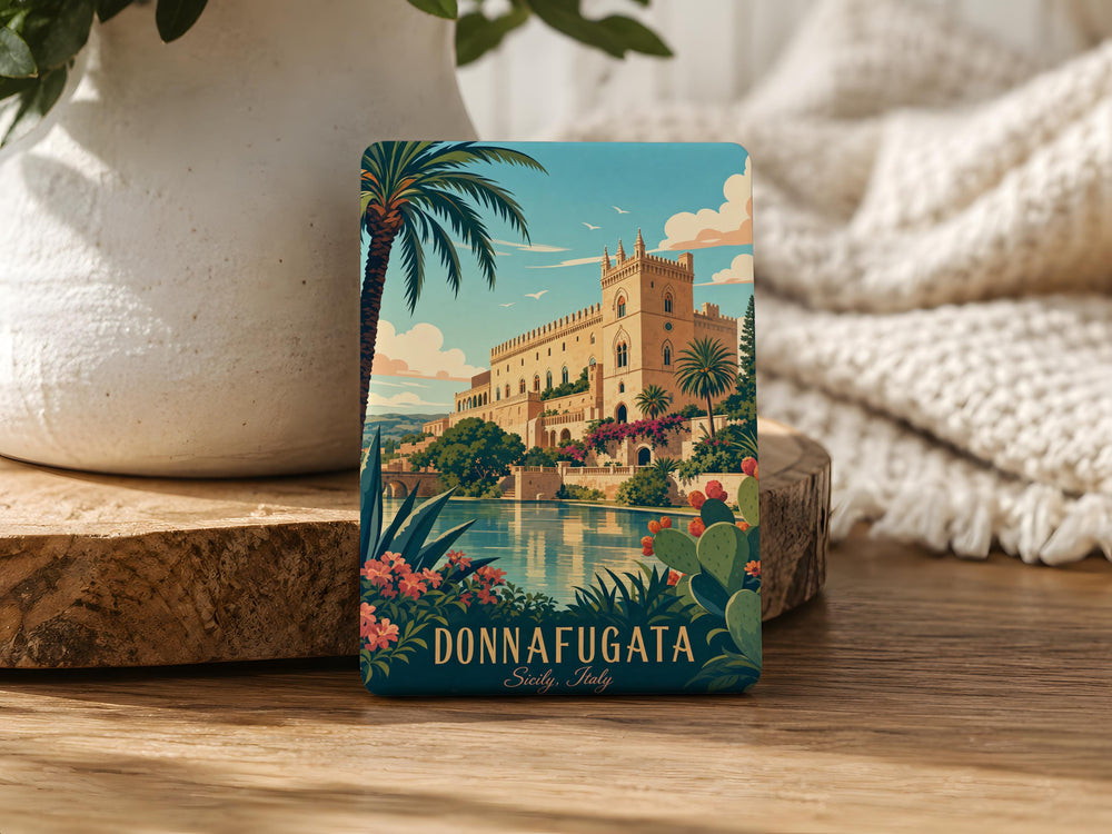 Donnafugata Castle Fridge Magnet, Sicily Italy Landmark Souvenir Magnet, Historic Castle Travel Gift, Italian Architecture Decor Magnet