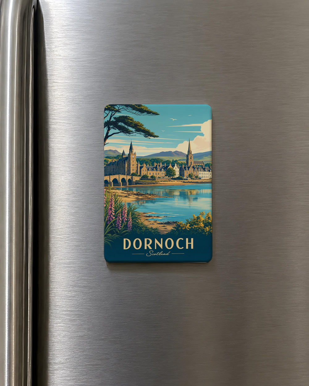 Dornoch Scotland Fridge Magnet, Dornoch Town Souvenir Magnet, Scottish Highlands Travel Magnet, Scotland Gift Magnet