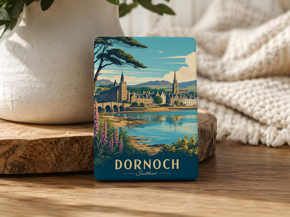 Dornoch Scotland Fridge Magnet, Dornoch Town Souvenir Magnet, Scottish Highlands Travel Magnet, Scotland Gift Magnet