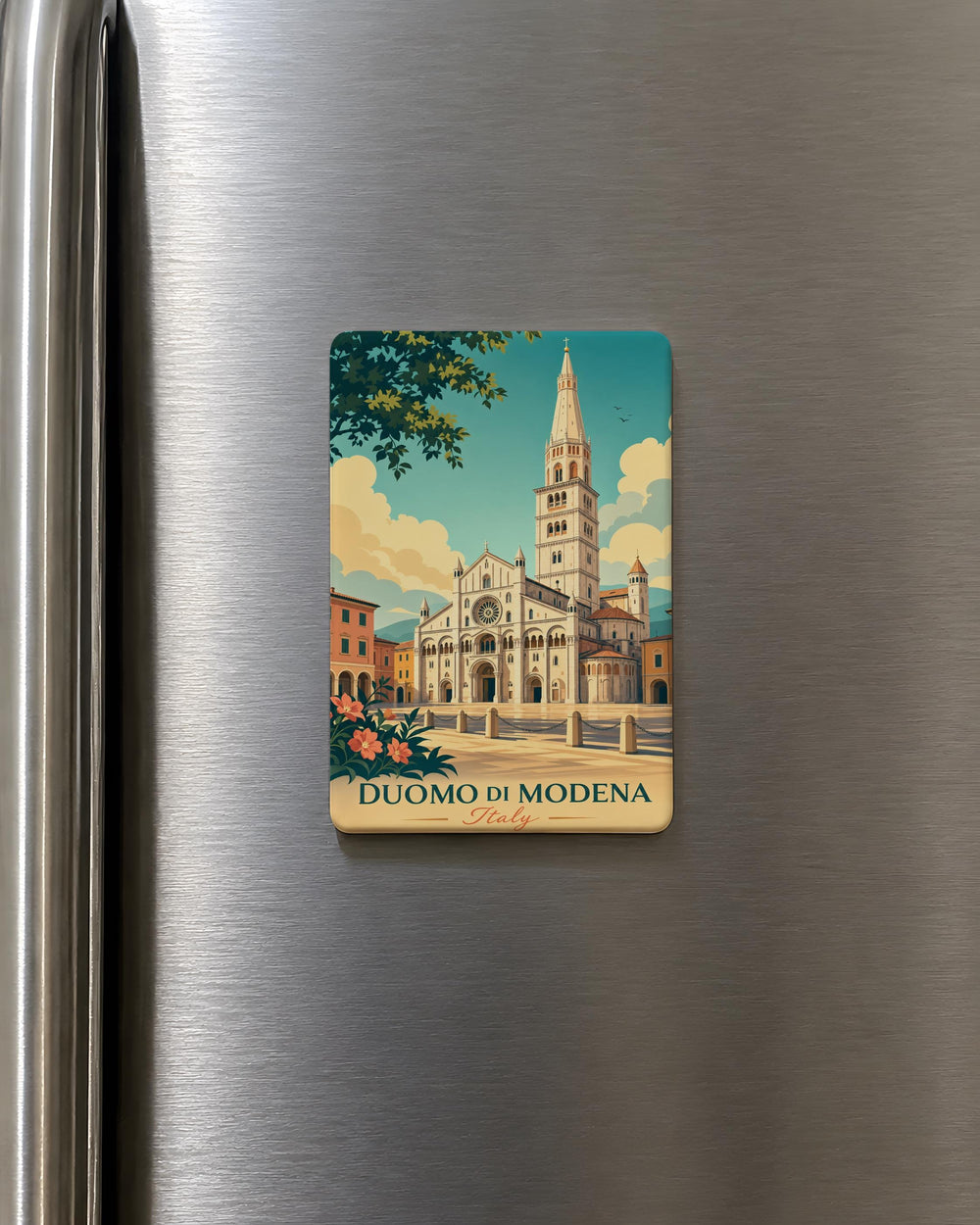 Duomo di Modena Fridge Magnet, Modena Cathedral Souvenir Magnet, Italy Landmark Travel Gift, Emilia-Romagna Keepsake Magnet