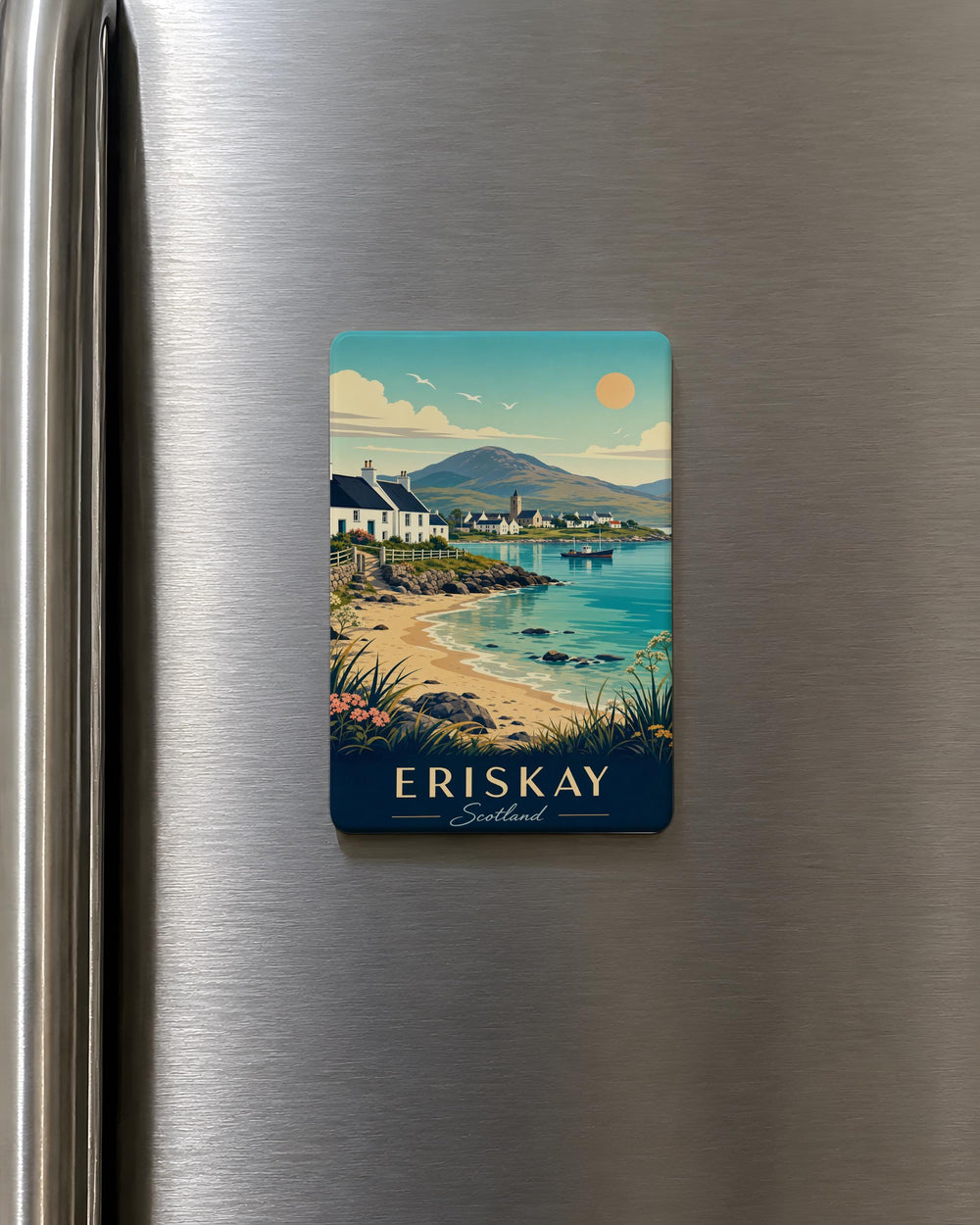 Eriskay Scotland Fridge Magnet, Eriskay Island Souvenir Magnet, Outer Hebrides Travel Keepsake, Scottish Isles Gift