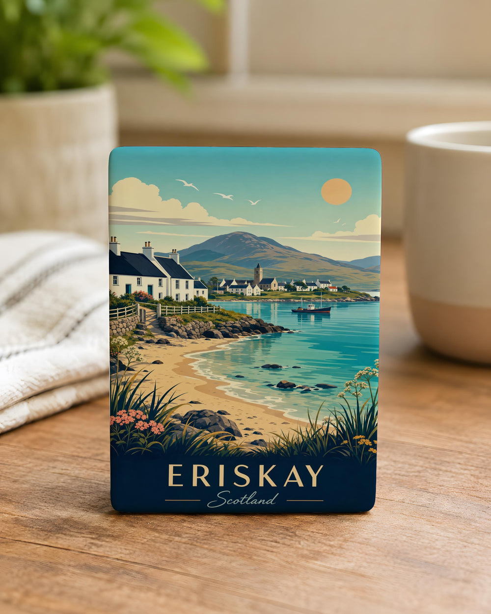 Eriskay Scotland Fridge Magnet, Eriskay Island Souvenir Magnet, Outer Hebrides Travel Keepsake, Scottish Isles Gift