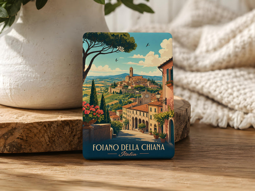 Foiano della Chiana Fridge Magnet, Foiano della Chiana Italy Souvenir Magnet, Tuscany Travel Gift, Italian Town Keepsake Magnet