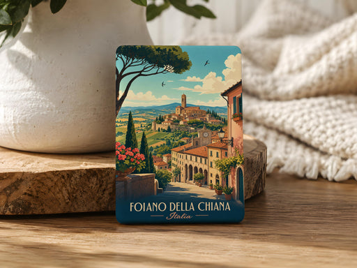 Foiano della Chiana Fridge Magnet, Foiano della Chiana Italy Souvenir Magnet, Tuscany Travel Gift, Italian Town Keepsake Magnet