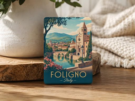 Foligno Italy Fridge Magnet, Foligno Souvenir Magnet, Italy Travel Gift, Umbria Keepsake Magnet, Italian City Landmark Magnet