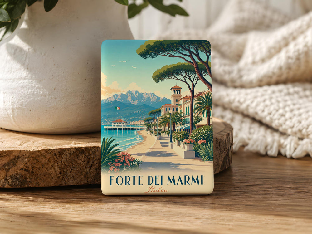 Forte dei Marmi Italy Fridge Magnet, Tuscany Coastal Town Souvenir Magnet, Forte dei Marmi Travel Gift Magnet