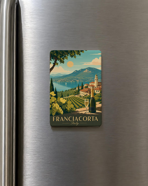 Franciacorta Italy Fridge Magnet, Franciacorta Travel Souvenir, Italian Wine Region Keepsake, Lombardy Italy Magnet Gift