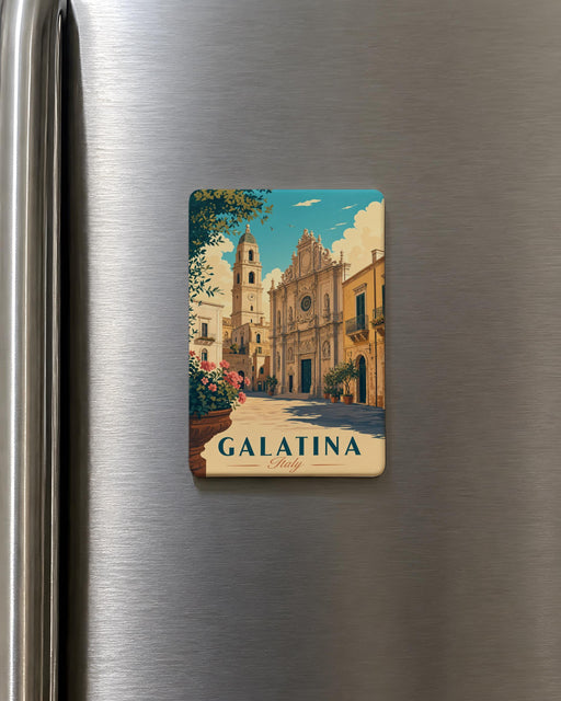 Galatina Italy Fridge Magnet, Galatina Souvenir Magnet, Apulia Puglia Travel Gift, Italian Town Landmark Keepsake Magnet
