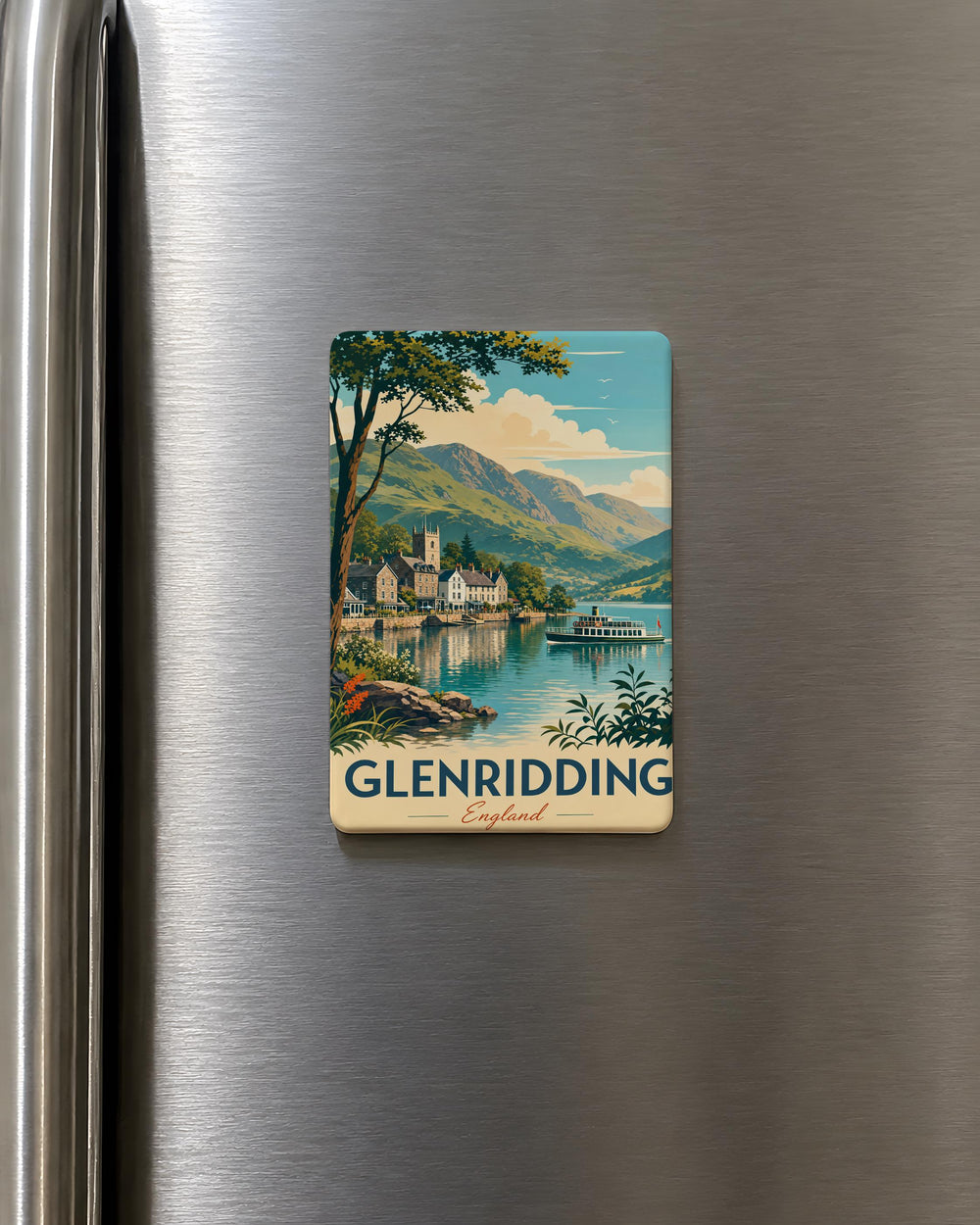 Glenridding England Fridge Magnet, Lake District Souvenir Magnet, Glenridding Village Travel Keepsake Magnet