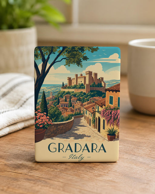 Gradara Italy Fridge Magnet, Gradara Castle Souvenir Magnet, Italian Village Travel Keepsake Magnet, Marche Italy Gift