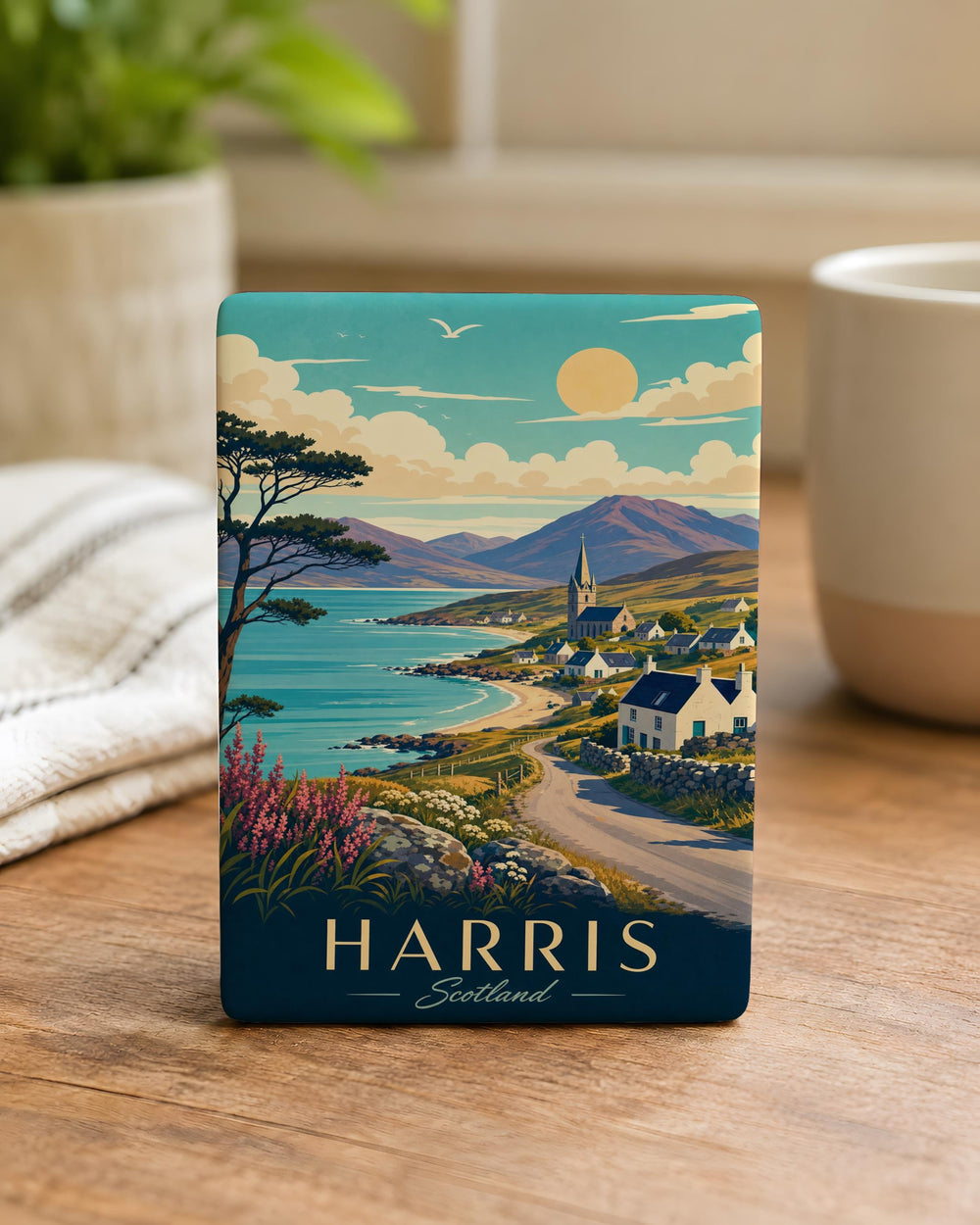 Harris Scotland Fridge Magnet, Harris Island Souvenir Magnet, Outer Hebrides Travel Keepsake, Scotland Vacation Gift