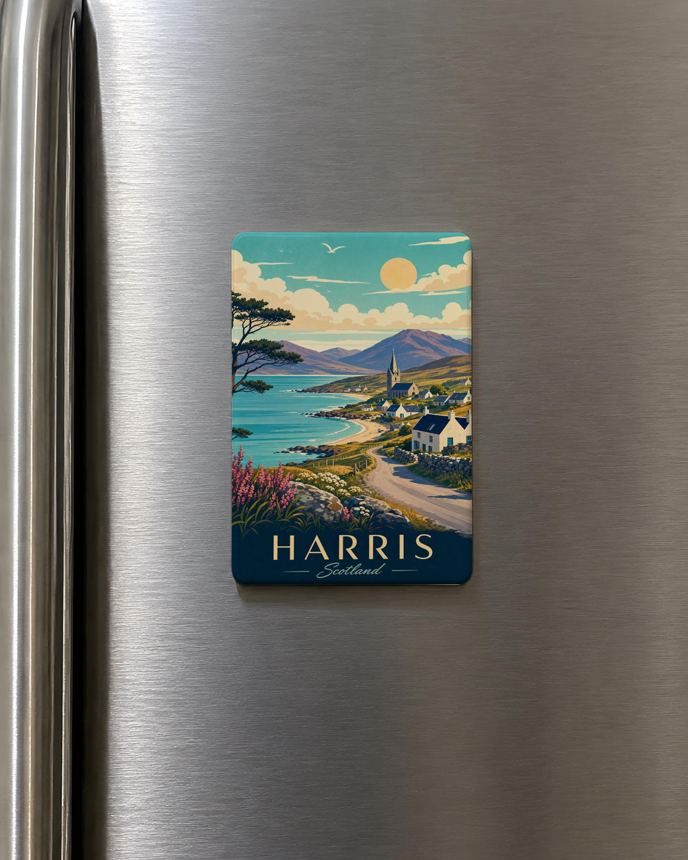 Harris Scotland Fridge Magnet, Harris Island Souvenir Magnet, Outer Hebrides Travel Keepsake, Scotland Vacation Gift