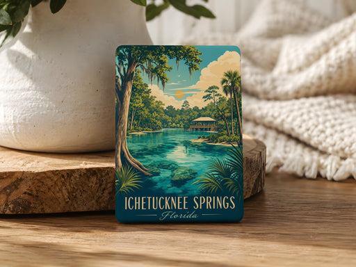 Ichetucknee Springs Fridge Magnet, Florida Springs Souvenir Magnet, Ichetucknee River Nature Travel Keepsake Magnet