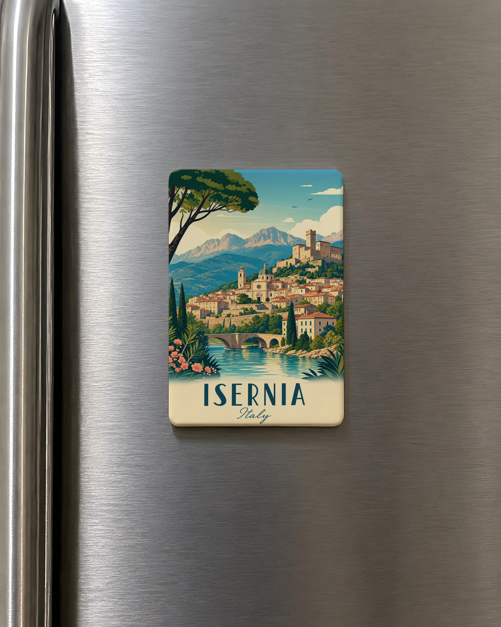 Isernia Italy Fridge Magnet, Isernia Souvenir Magnet, Italy Travel Gift, Italian City Landmark Magnet, Molise Keepsake Magnet