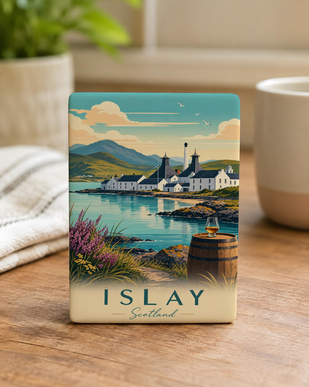 Islay Scotland Fridge Magnet, Scottish Isle Souvenir Magnet, Islay Island Travel Gift, Scotland Vacation Keepsake Magnet
