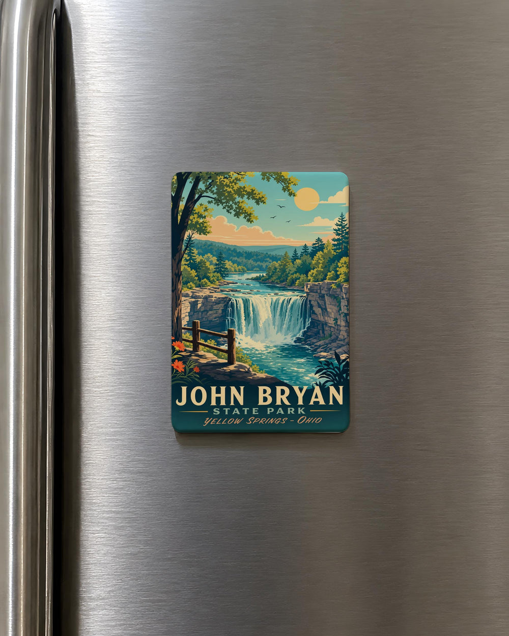 John Bryan State Park Fridge Magnet, Yellow Springs Ohio State Park Souvenir, Glen Helen Nature Preserve Gift Magnet
