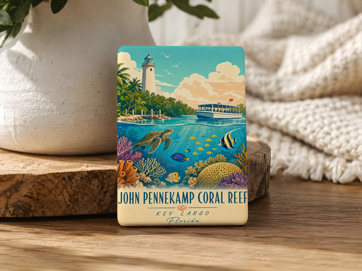 John Pennekamp Coral Reef State Park Fridge Magnet, Florida Keys Underwater Reef Ocean Sea Life Souvenir Magnet
