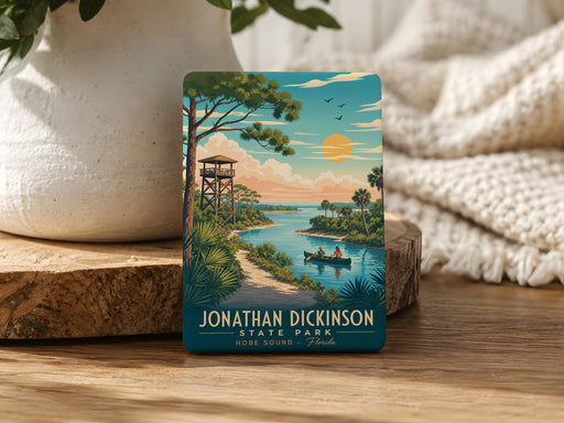 Jonathan Dickinson State Park Fridge Magnet, Florida State Park Souvenir Magnet, Hobe Sound Jupiter FL Travel Keepsake Gift