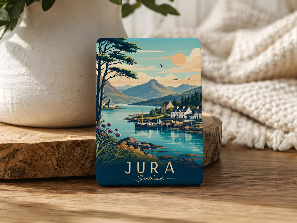 Jura Scotland Fridge Magnet, Isle of Jura Souvenir Magnet, Scottish Island Travel Keepsake, Scotland Gift Magnet