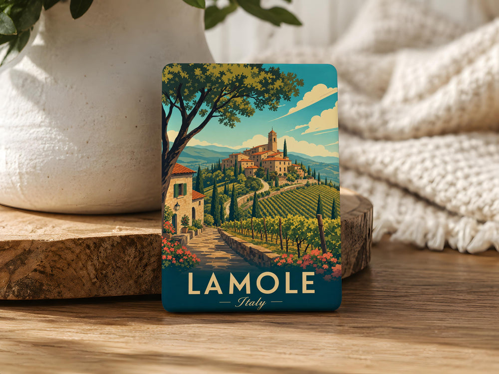 Lamole Italy Fridge Magnet, Tuscany Village Souvenir Magnet, Italian Travel Gift, Lamole in Chianti Kitchen Magnet