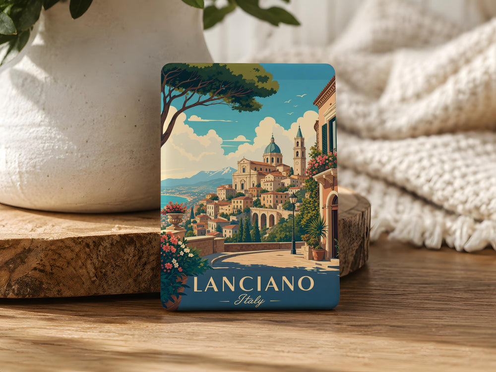 Lanciano Italy Fridge Magnet, Lanciano Souvenir Magnet, Abruzzo Travel Gift, Italian Town Landmark Keepsake Magnet