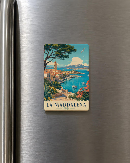 La Maddalena Italy Fridge Magnet, Sardinia Travel Souvenir Magnet, La Maddalena Archipelago Vacation Keepsake Magnet