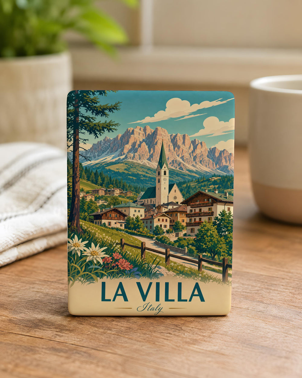 La Villa Italy Fridge Magnet, La Villa Italian Village Souvenir Magnet, Italy Travel Gift, Italian Town Keepsake Magnet