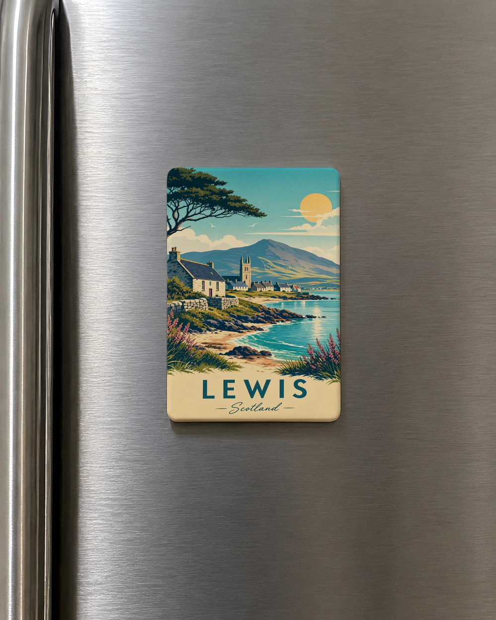 Lewis Scotland Fridge Magnet, Lewis Island Outer Hebrides Souvenir Magnet, Scotland Travel Keepsake Magnet