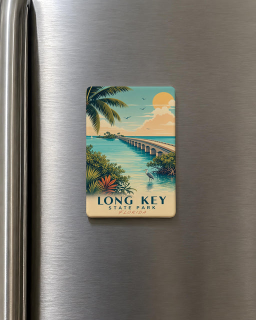 Long Key State Park Fridge Magnet, Florida Keys Souvenir Magnet, Beach and Coastal Nature Travel Gift