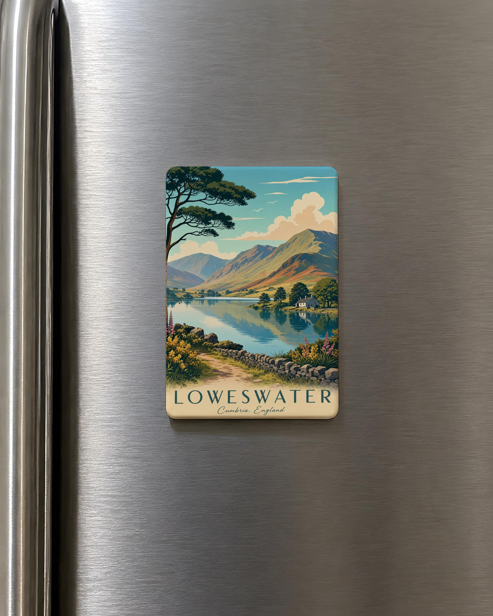 Loweswater Fridge Magnet, Lake District England Souvenir Magnet, Loweswater Lake Scenic Travel Keepsake Gift
