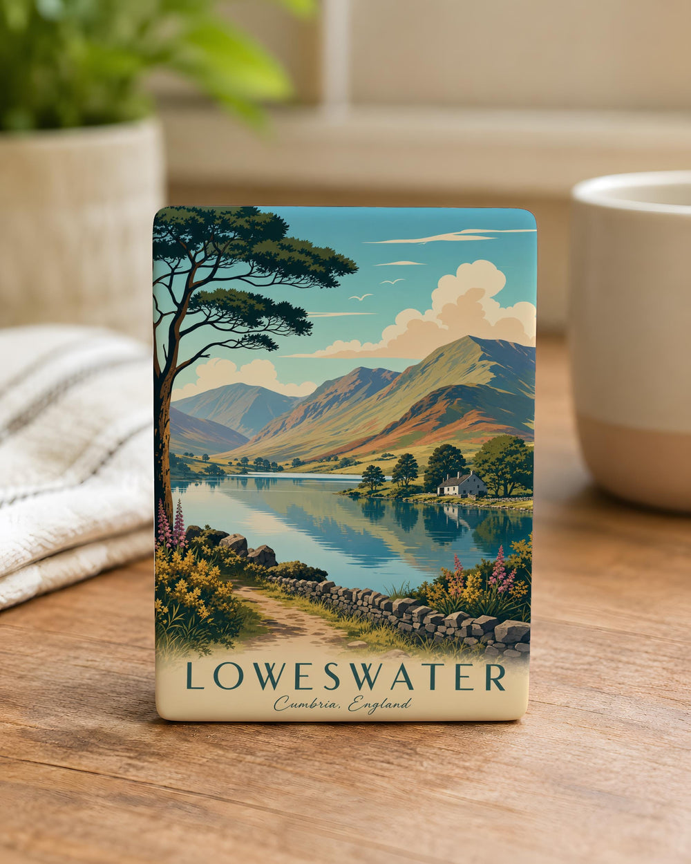 Loweswater Fridge Magnet, Lake District England Souvenir Magnet, Loweswater Lake Scenic Travel Keepsake Gift
