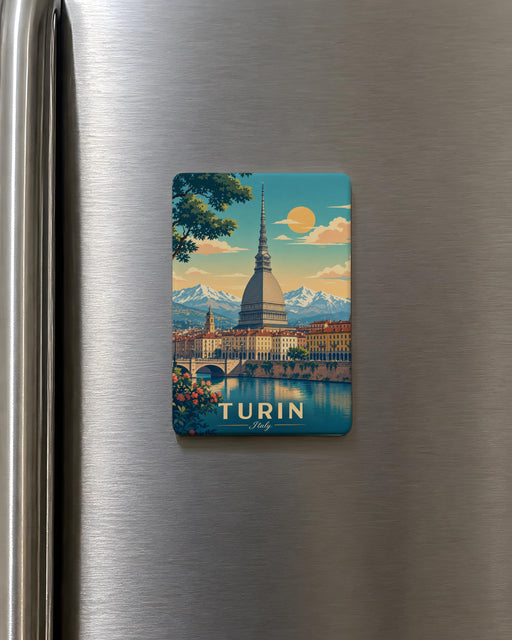 Mole Antonelliana Fridge Magnet, Turin Italy Landmark Souvenir Magnet, Italian Architecture Travel Keepsake Magnet