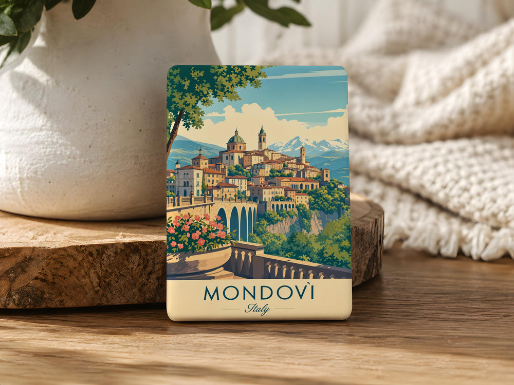 Mondovì Italy Fridge Magnet, Mondovì Piemonte Souvenir Magnet, Italian Travel Gift, Italy Landmark Keepsake Magnet