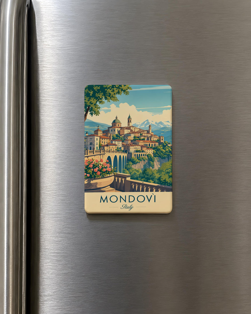 Mondovì Italy Fridge Magnet, Mondovì Piemonte Souvenir Magnet, Italian Travel Gift, Italy Landmark Keepsake Magnet