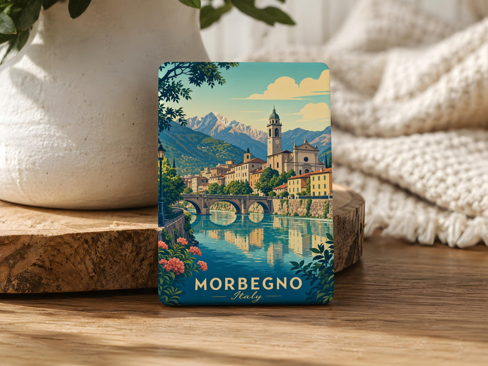 Morbegno Italy Fridge Magnet, Morbegno Souvenir Magnet, Italy Travel Gift, Lombardy Keepsake, Italian Town Magnet