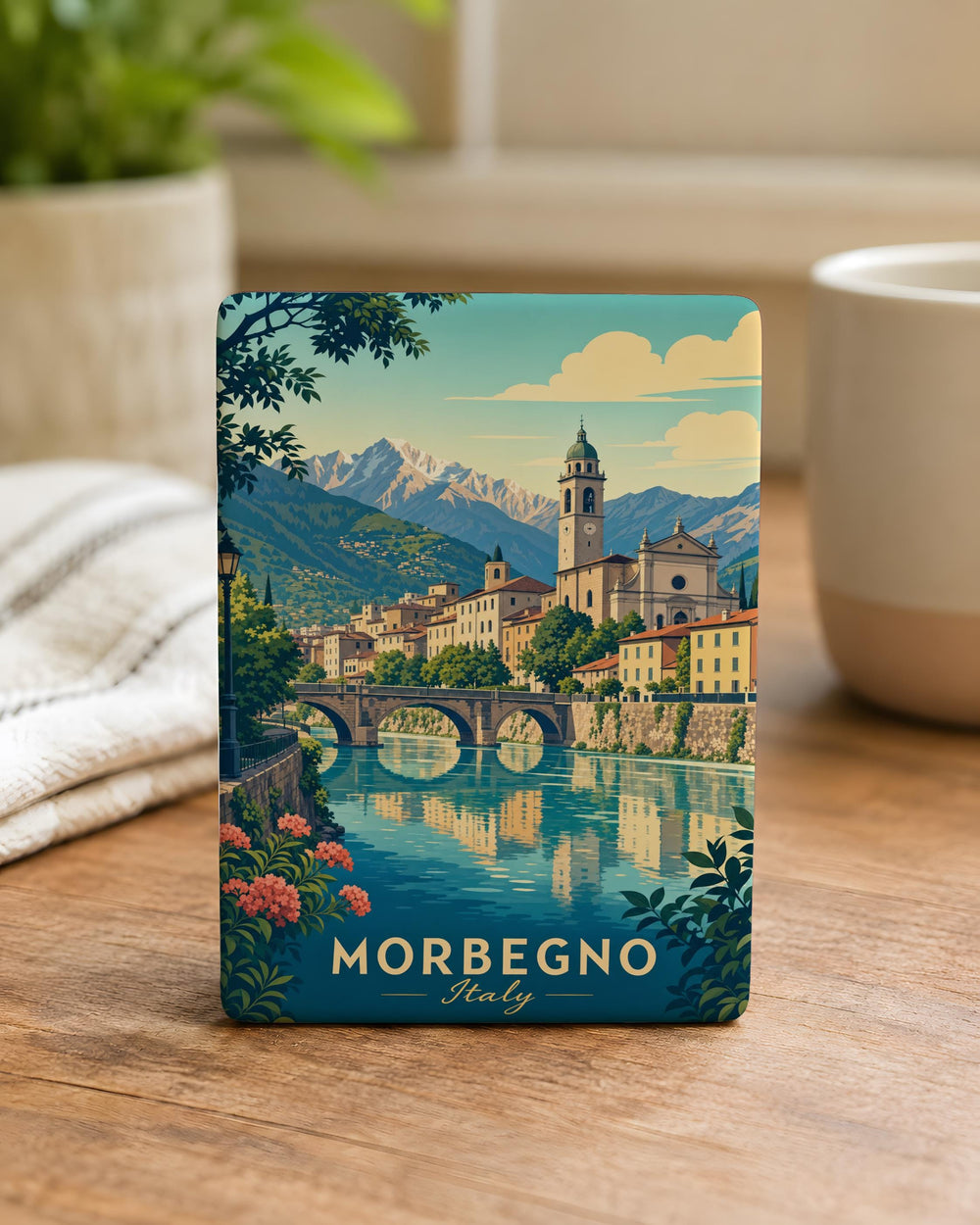 Morbegno Italy Fridge Magnet, Morbegno Souvenir Magnet, Italy Travel Gift, Lombardy Keepsake, Italian Town Magnet