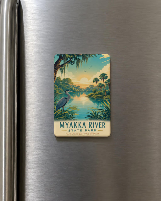 Myakka River State Park Fridge Magnet, Florida State Park Souvenir Magnet, Myakka River Nature Travel Keepsake Gift