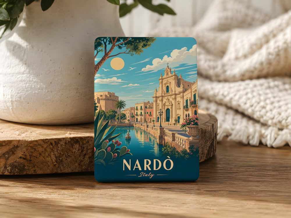 Nardò Italy Fridge Magnet, Nardò Puglia Souvenir Magnet, Italy Travel Gift, Nardò City Landmark Keepsake Magnet