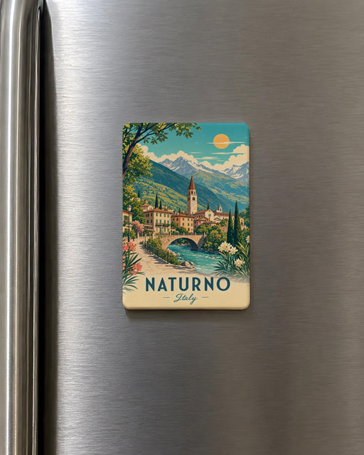 Naturno Italy Fridge Magnet, Naturno Souvenir Magnet, Italy Travel Gift, South Tyrol Keepsake Magnet, Italian Village Magnet