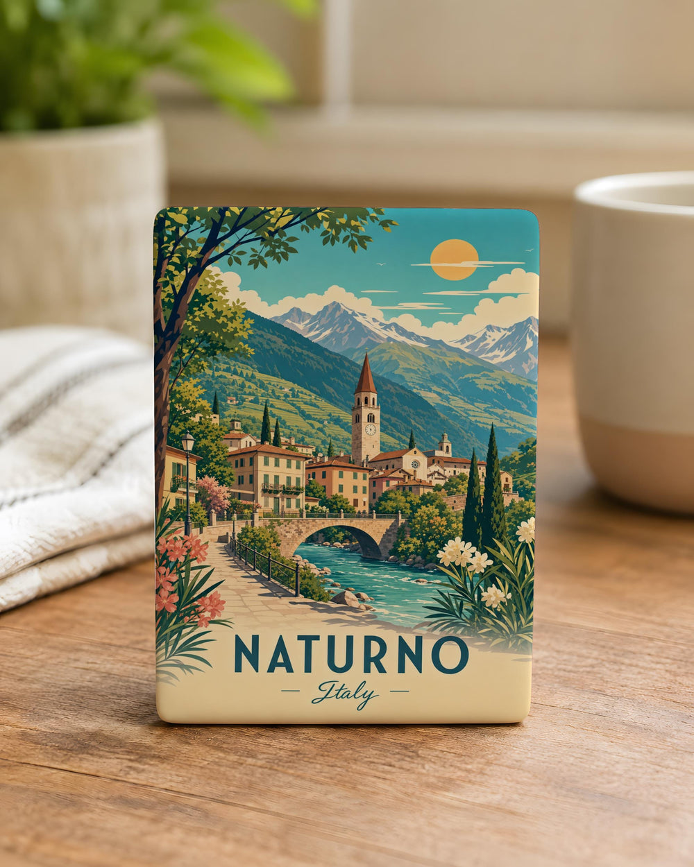 Naturno Italy Fridge Magnet, Naturno Souvenir Magnet, Italy Travel Gift, South Tyrol Keepsake Magnet, Italian Village Magnet