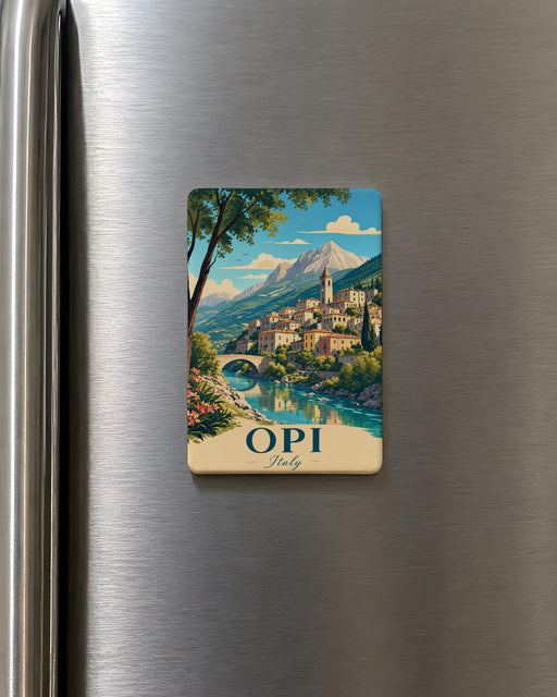 Italy Opi Fridge Magnet, Opi Italy Souvenir Magnet, Italy Travel Gift, Italian Village Landmark Magnet, Italy Keepsake Magnet