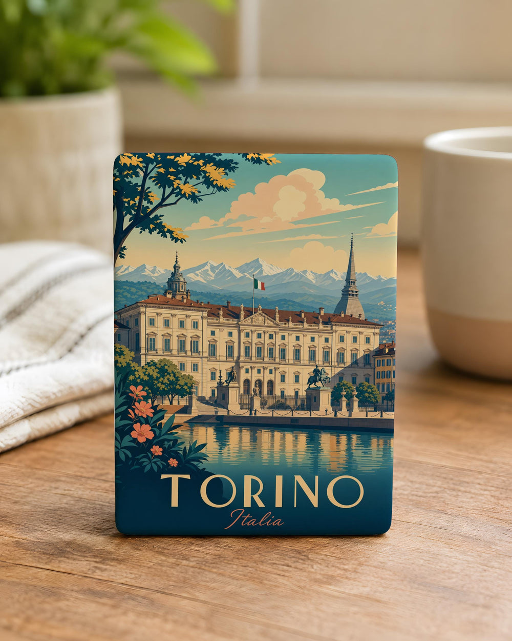 Palazzo Reale Torino Fridge Magnet, Royal Palace of Turin Italy Souvenir, Turin Landmark Travel Keepsake Magnet