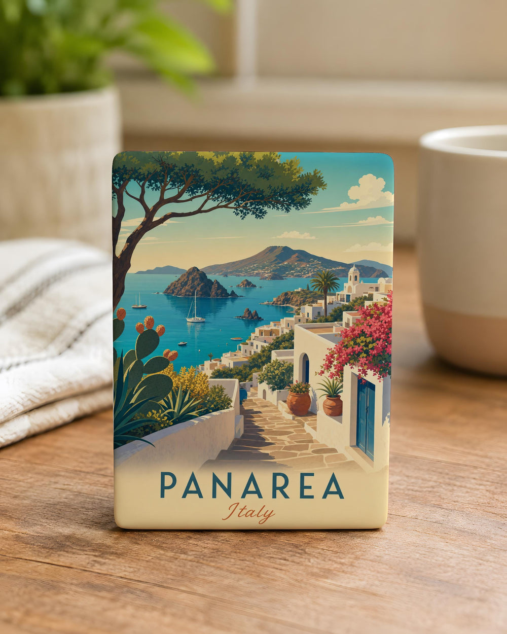 Panarea Island Fridge Magnet, Panarea Italy Souvenir Magnet, Aeolian Islands Travel Keepsake, Mediterranean Island Gift