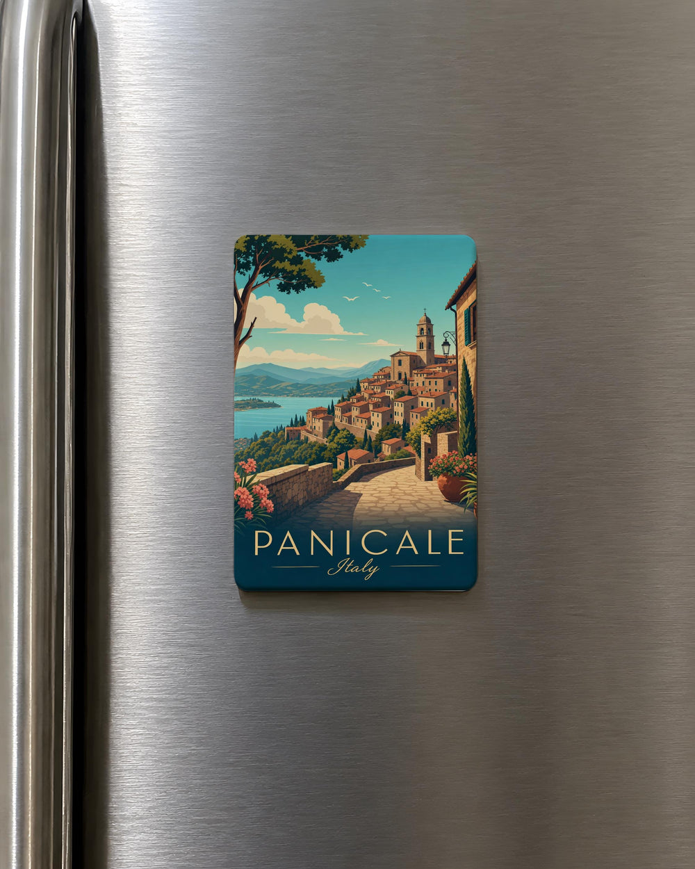 Panicale Italy Fridge Magnet, Panicale Umbria Souvenir Magnet, Italian Village Travel Gift, Italy Vacation Keepsake Magnet