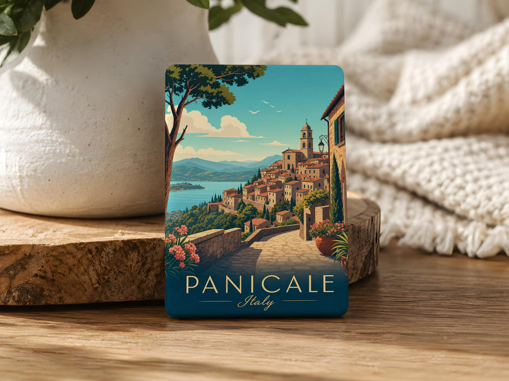 Panicale Italy Fridge Magnet, Panicale Umbria Souvenir Magnet, Italian Village Travel Gift, Italy Vacation Keepsake Magnet