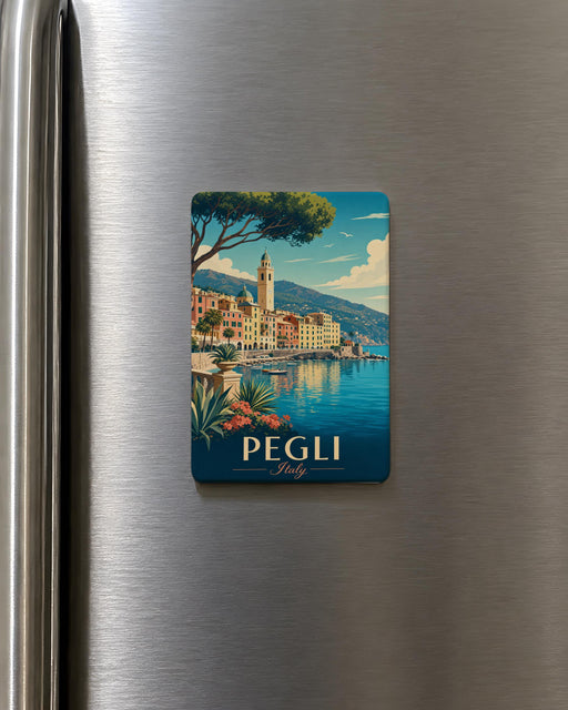 Pegli Italy Fridge Magnet, Pegli Genova Souvenir Magnet, Italian Riviera Travel Keepsake, Liguria Coast Gift