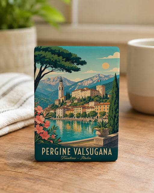 Pergine Valsugana Italy Fridge Magnet, Pergine Valsugana Souvenir Magnet, Trentino Travel Keepsake Magnet