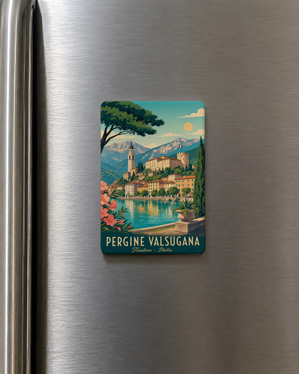Pergine Valsugana Italy Fridge Magnet, Pergine Valsugana Souvenir Magnet, Trentino Travel Keepsake Magnet